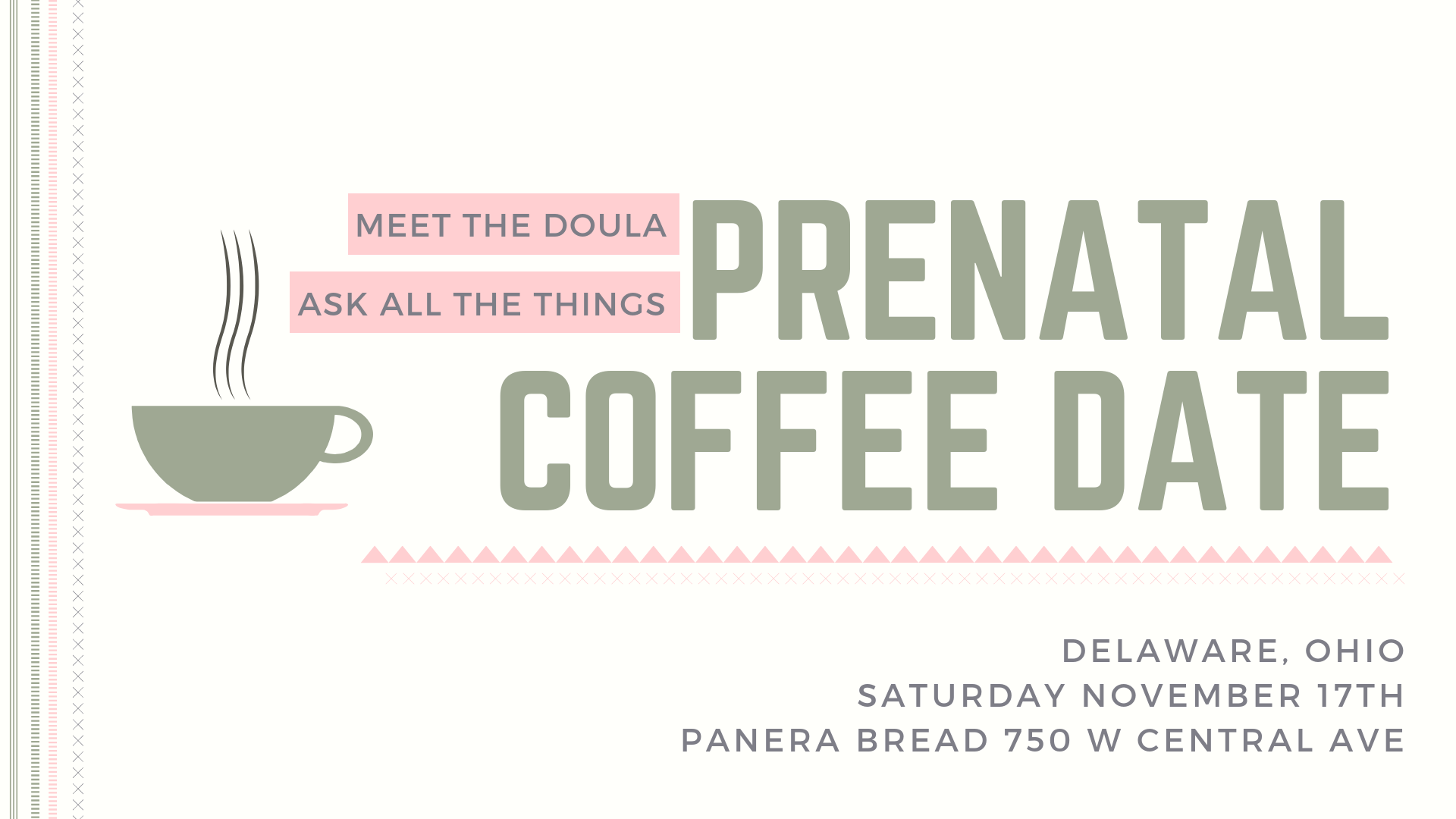 Meet the doula Prenatal Support Coffee Date